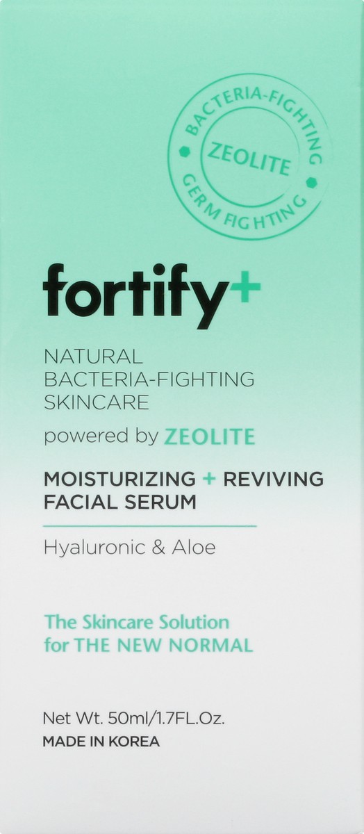 slide 7 of 9, Fortify+ Zeolite+ Hyaluronic & Aloe Moisturizing + Reviving Facial Serum 50 ml, 50 ml