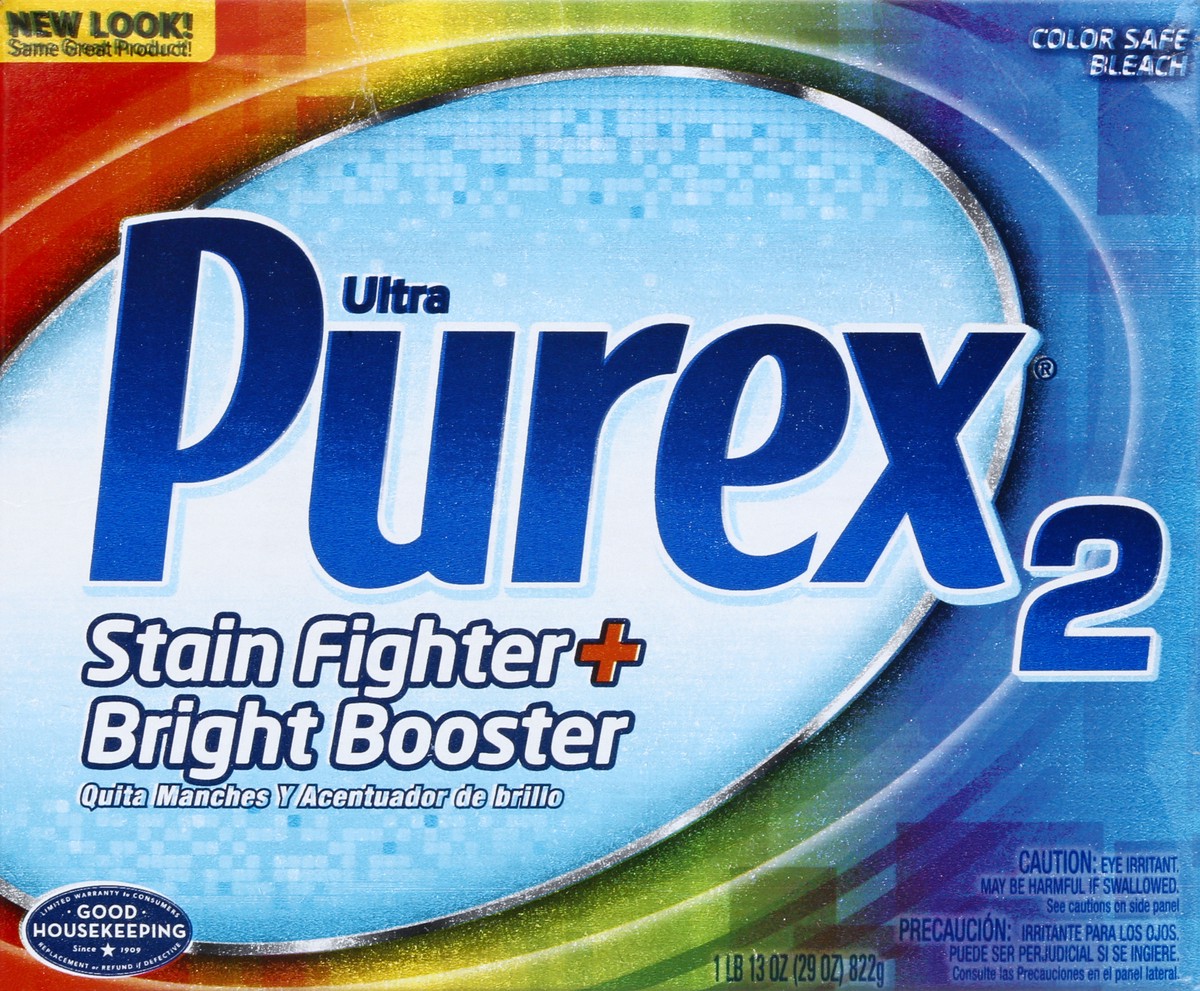 slide 2 of 12, Purex 2 Ultra Stain Fighter + Bright Booster 29 oz, 29 oz