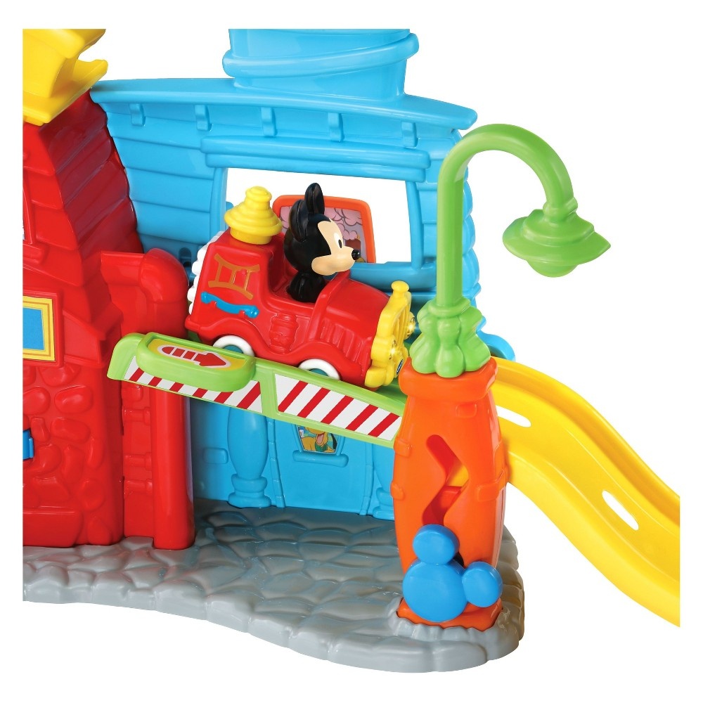 slide 3 of 8, VTech Go! Go! Smart Wheels Disney Mickey Mouse Silly Slides Fire Station, 1 ct