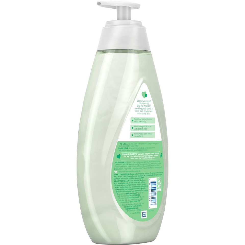 slide 6 of 6, Johnson's Soothing Vapor Bath, 27.1 fl oz; 800 ml