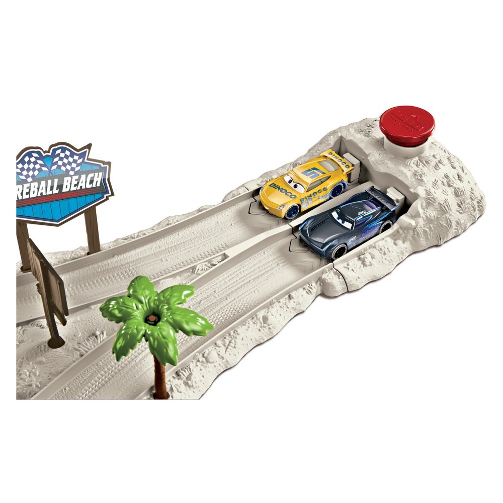 slide 4 of 4, Disney Pixar Cars Fireball Beach Racers Beach Duel Playset, 1 ct