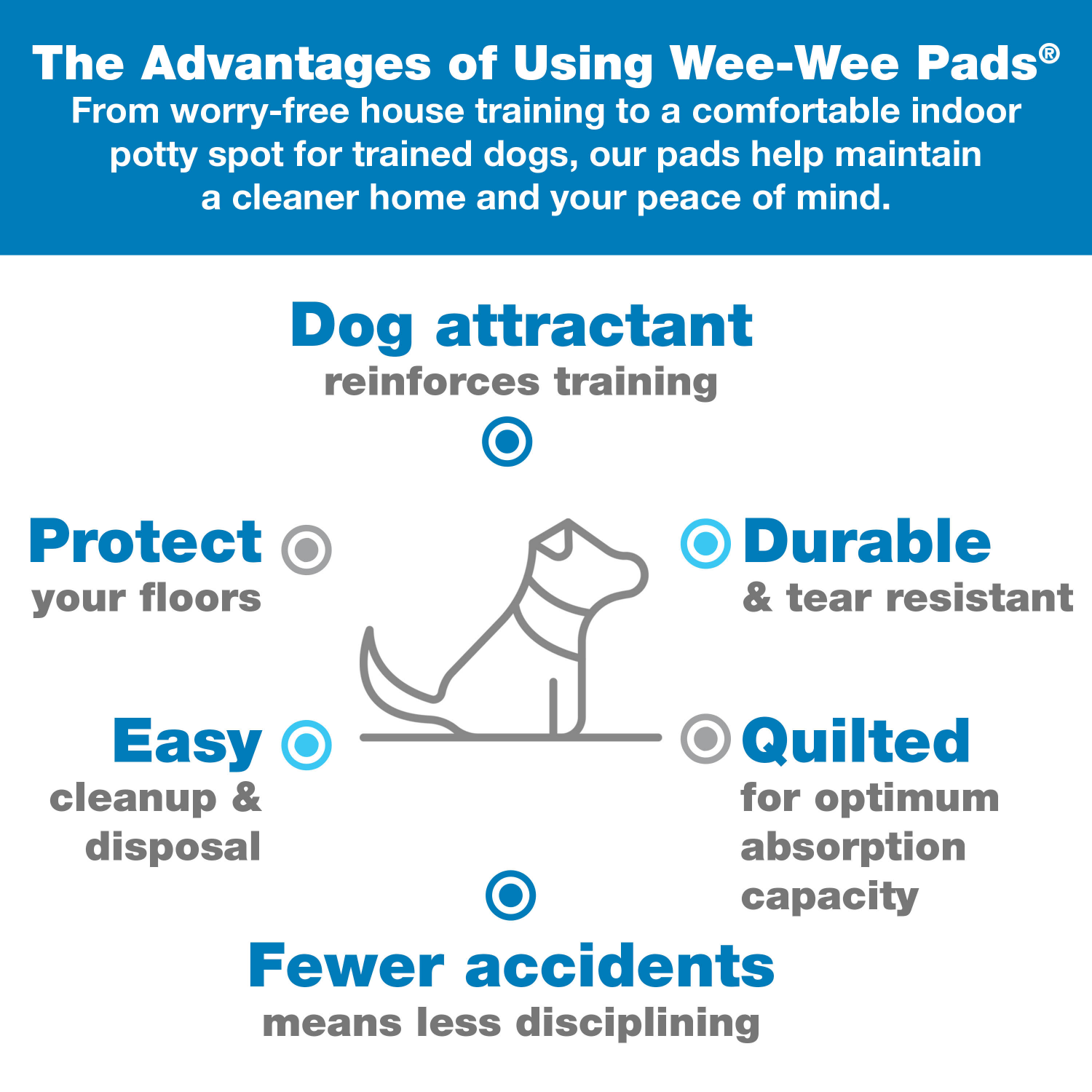 slide 3 of 5, Four Paws Wee-Wee Gigantic Dog Training Pads Gigantic, 18 ct