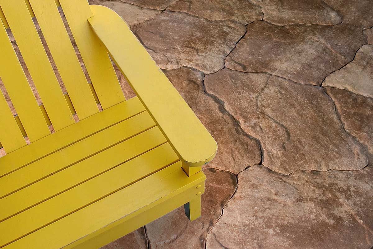 slide 3 of 3, 12-in L x 18-in W x 2-in H Irregular Sand/tan Concrete Patio stone, 1 ct