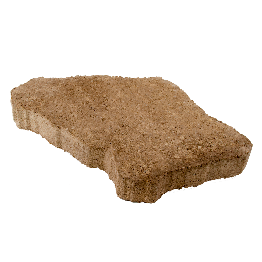 slide 1 of 3, 12-in L x 18-in W x 2-in H Irregular Sand/tan Concrete Patio stone, 1 ct