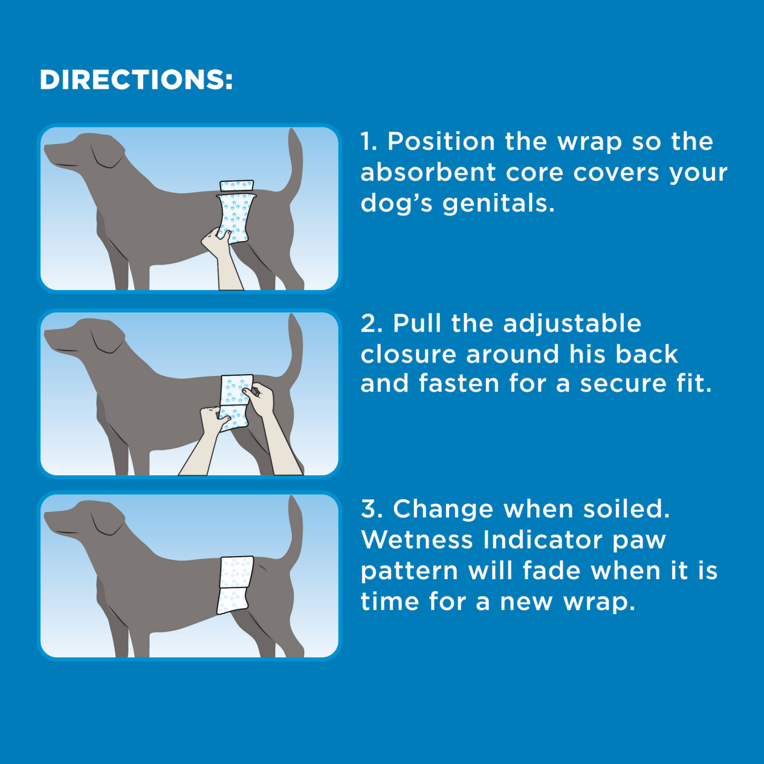 slide 4 of 4, Four Paws Wee-Wee Disposable Male Dog Wraps Male Wraps, 12 ct