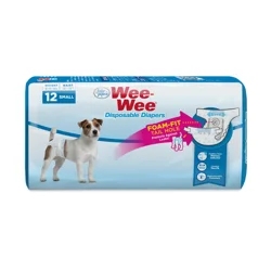 Four Paws Fragrance Free Wee-Wee Disposable Dog Diapers - 12ct - S