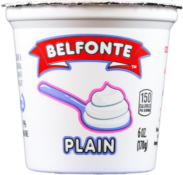 slide 1 of 1, Belfonte Belfonte Plain Yogurt, 6 oz