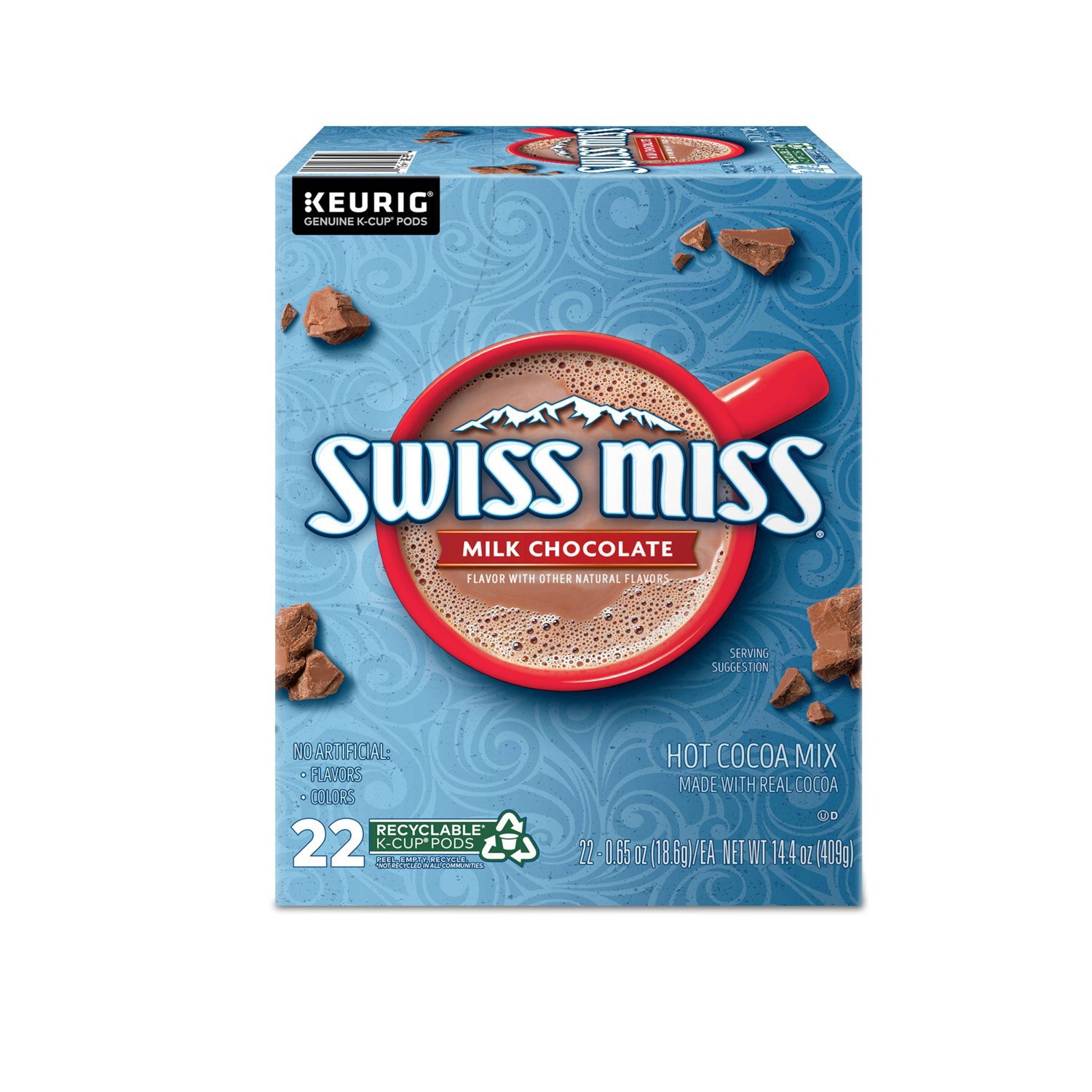 slide 45 of 50, Swiss Miss Milk Chocolate Hot Cocoa, Keurig Single-Serve K-Cup Pods, 22 Count, 22 ct