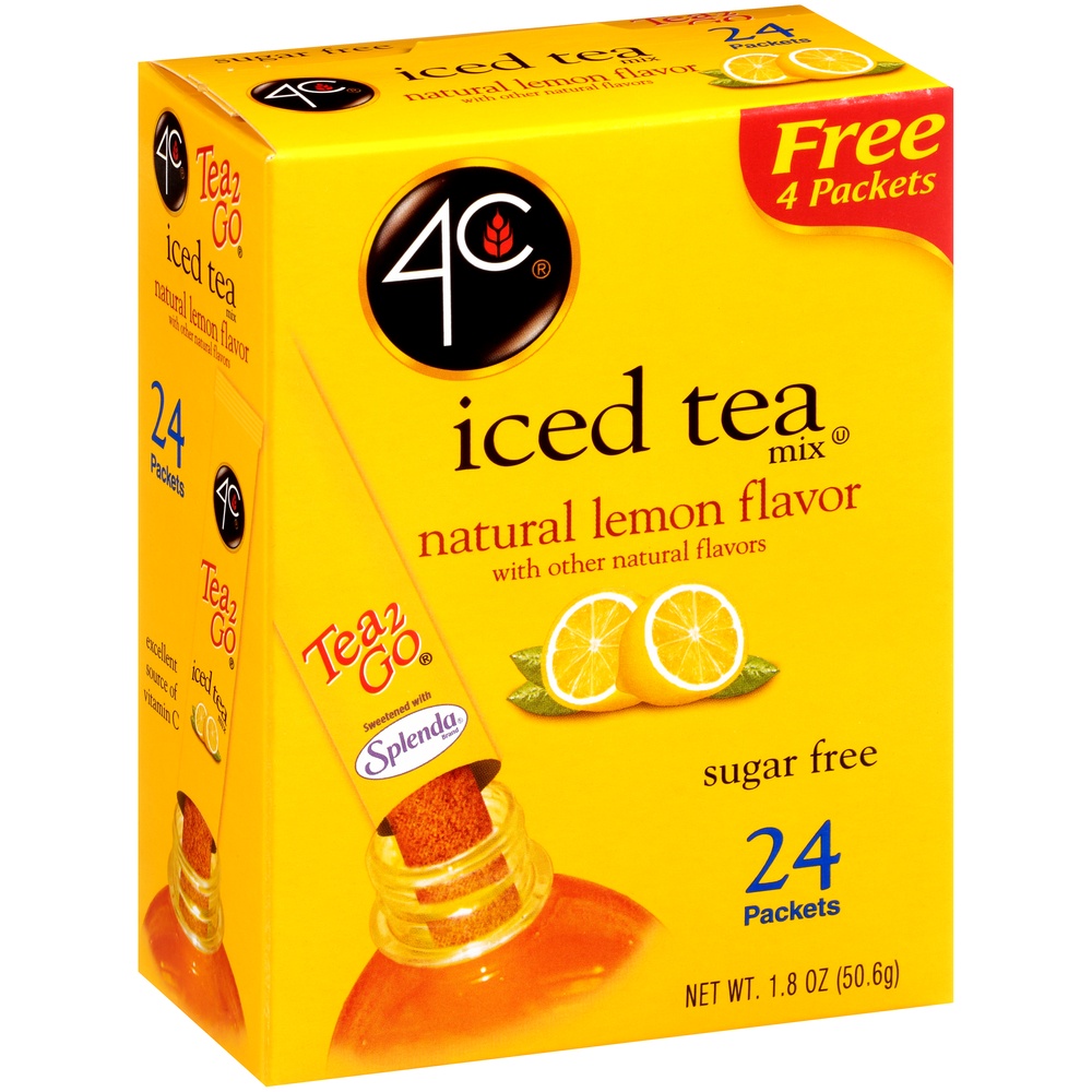 slide 8 of 8, 4C Lemon Iced Tea Mix, 24 ct