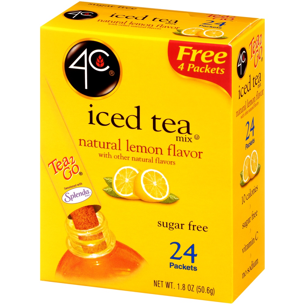 slide 2 of 8, 4C Lemon Iced Tea Mix, 24 ct