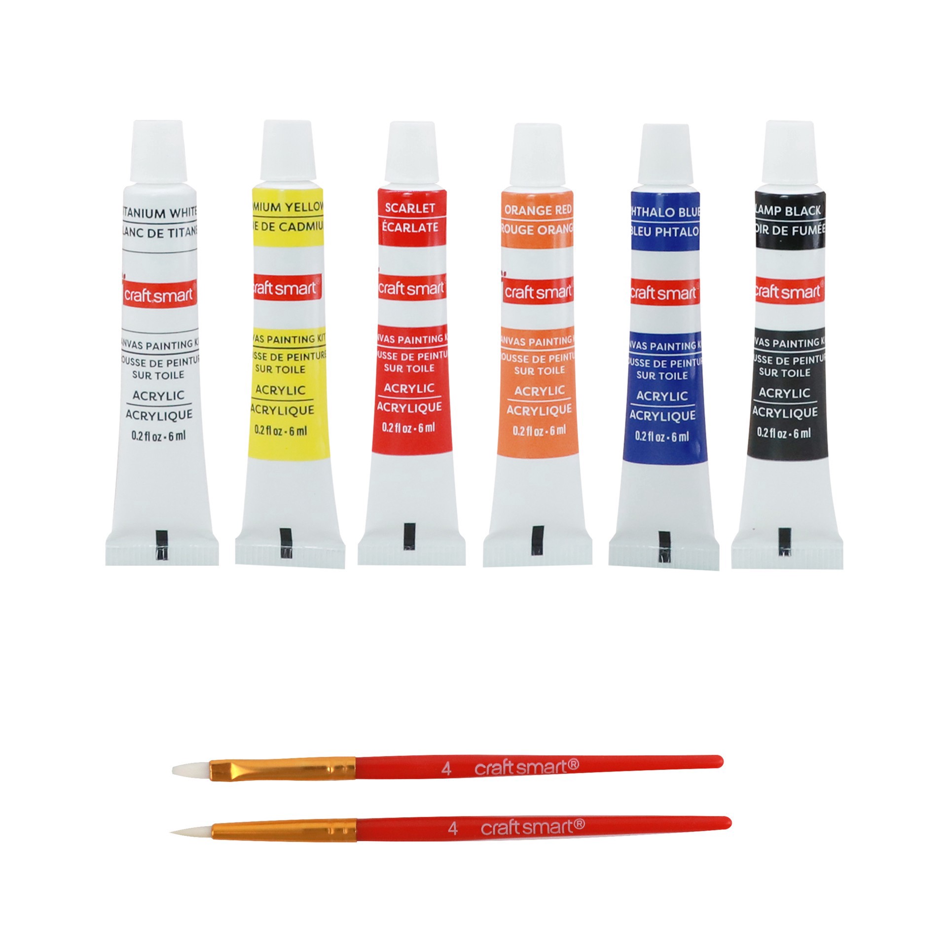 slide 8 of 8, People Mini Canvas Painting Kit By Craft Smart, 4 in x 4 in