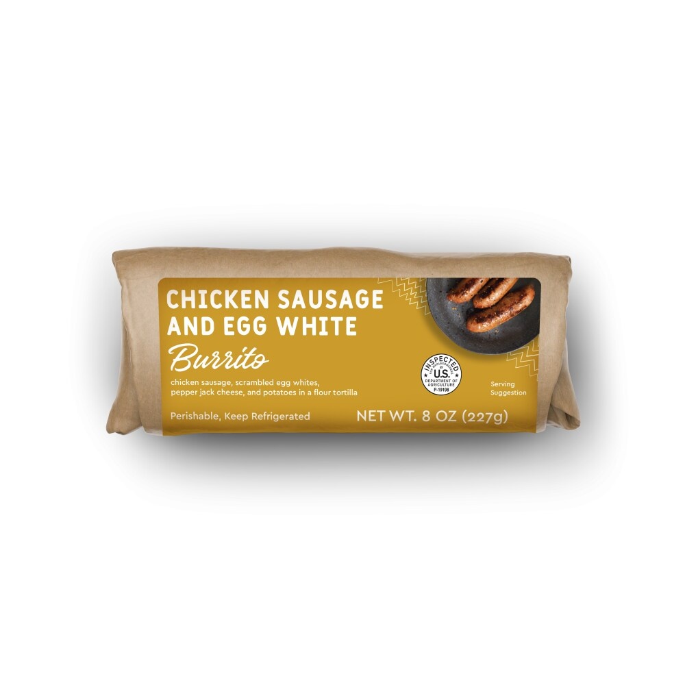 slide 1 of 1, Home Chef Egg White & Chicken Sausage Burrito, 8 oz