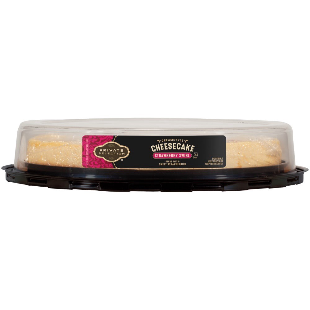 slide 4 of 4, Private Selection Strawberry Swirl Cheesecake, 16 oz