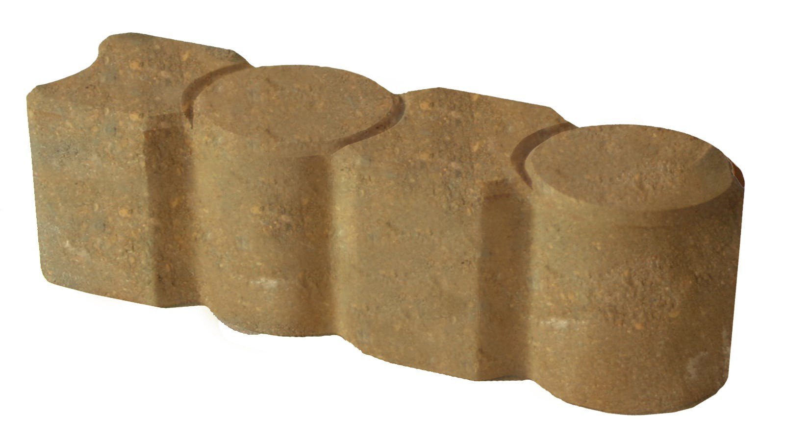 slide 1 of 3, Geometric 12-in L x 3-in W x 3-in H Tan Concrete Straight edging stone, 1 ct