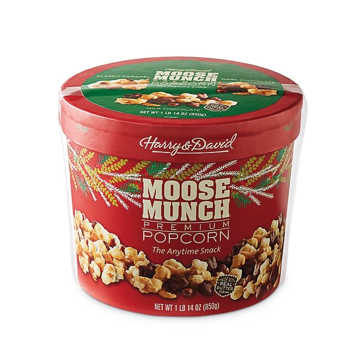 slide 1 of 2, Harry & David Moose Munch Holiday Signature Popcorn Drum, 1 ct