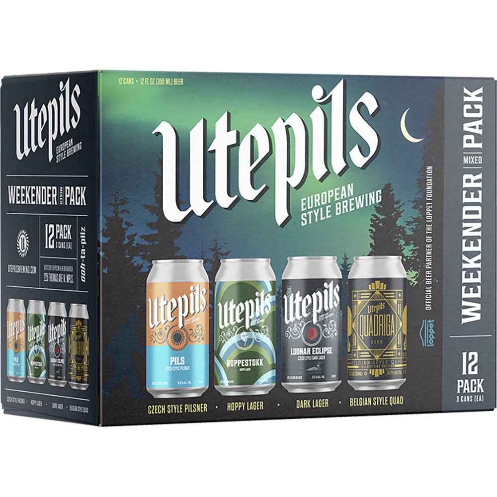 slide 1 of 1, Utepils Variety, 12 ct; 12 oz