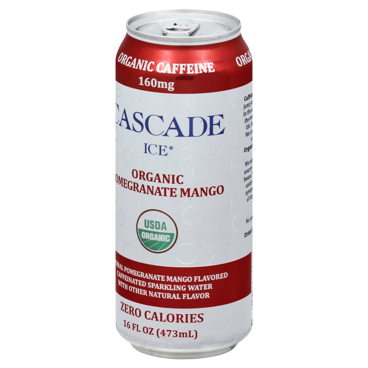 slide 9 of 9, Cascade Ice Organic Caffeinated Pomegranate Mango Sparkling Water - 16 oz, 16 oz