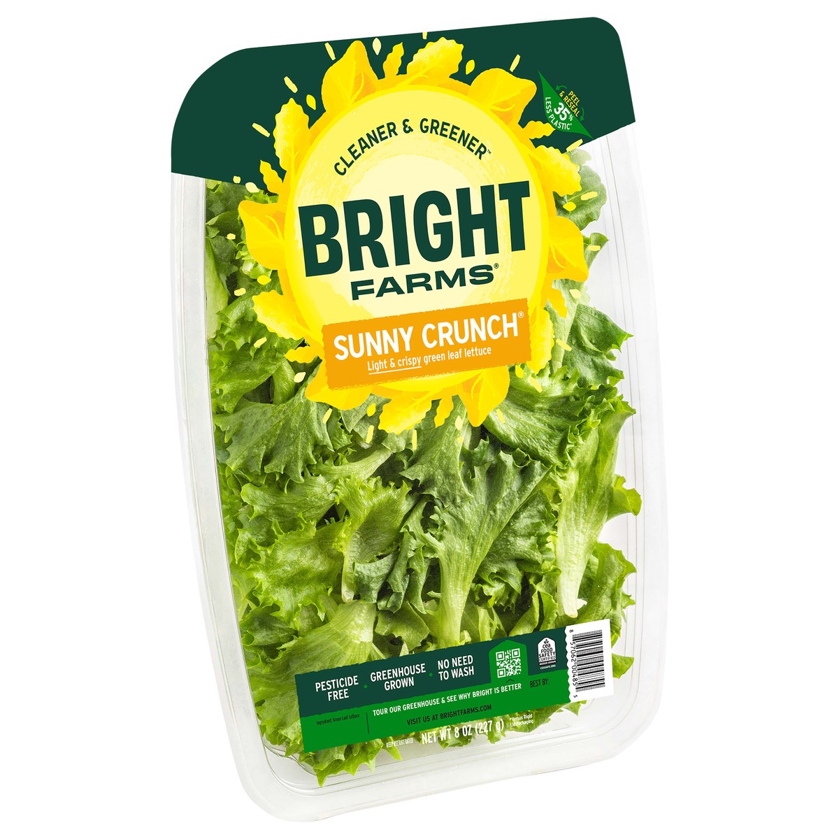 slide 2 of 4, Bright Farms Sunny Crunch Leaf Lettuce, 8 oz