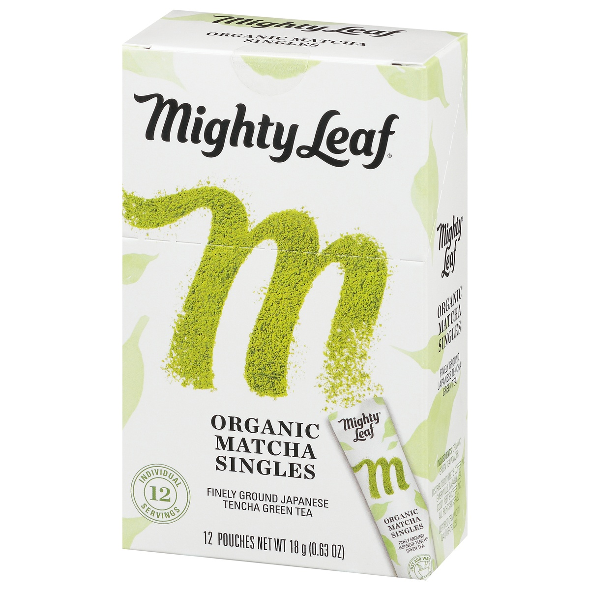 slide 3 of 10, Mighty Leaf Organic Finely-ground Japanese Green Tea Matcha Singles, 12 oz