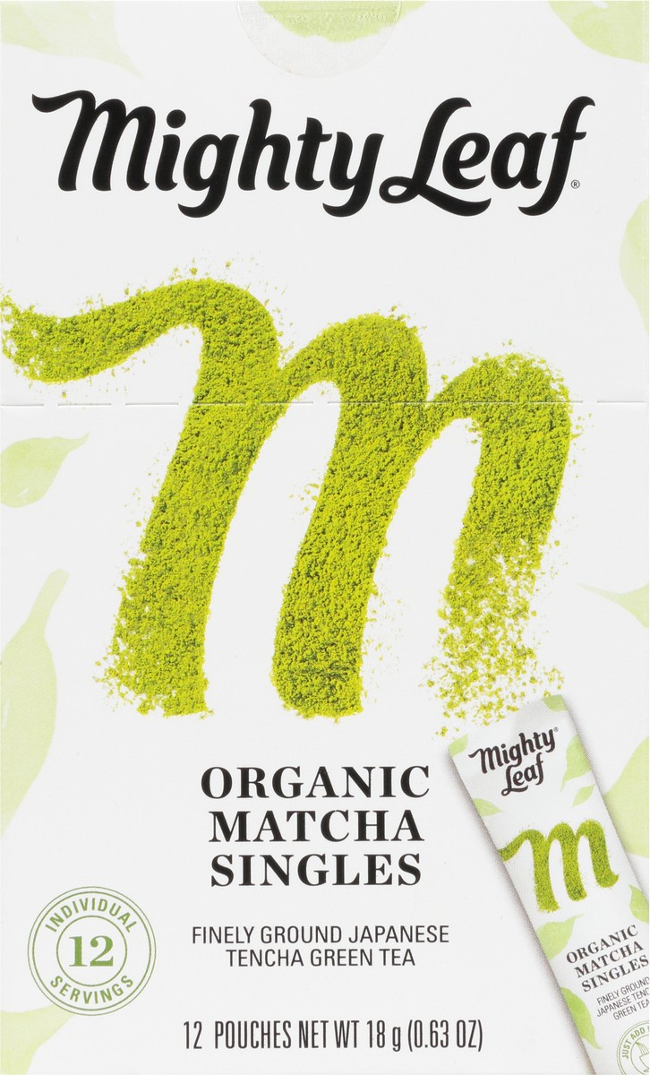 slide 6 of 13, Mighty Leaf Singles Organic Matcha Green Tea - 12 ct, 12 ct