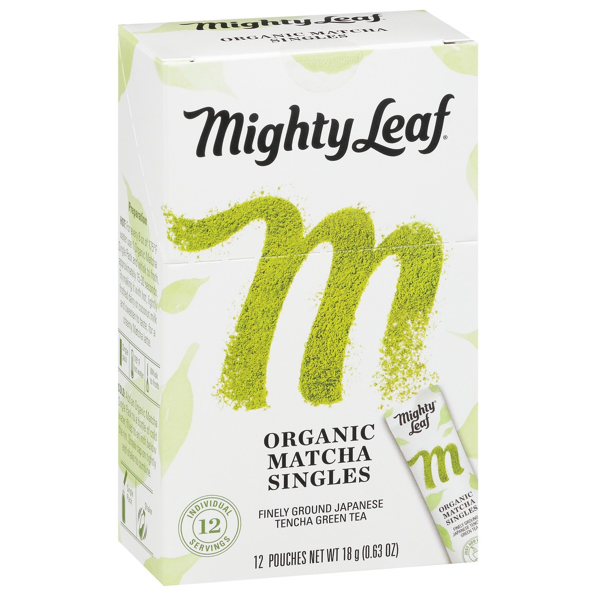 slide 7 of 13, Mighty Leaf Singles Organic Matcha Green Tea - 12 ct, 12 ct