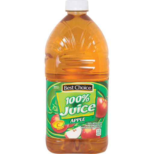 slide 1 of 1, Best Choice 100% Real Apple Juice, 64 oz