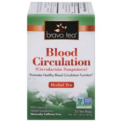 Bravo Tea Blood Circulation Herbal Tea 20 Tea Bags - 20 ct