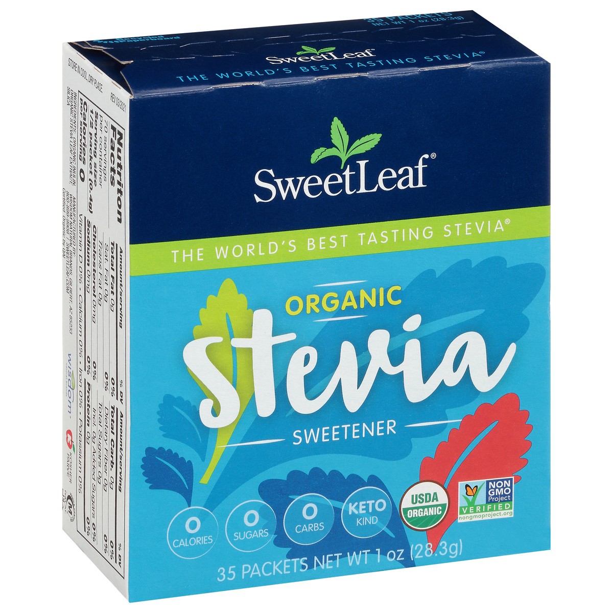 slide 4 of 9, SweetLeaf Organic Stevia Sweetener 35 ea, 35 ct