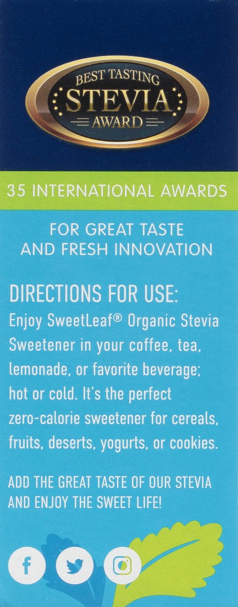 slide 7 of 9, SweetLeaf Organic Stevia Sweetener 35 ea, 35 ct