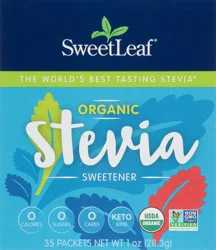 SweetLeaf Organic Sweetener Packets