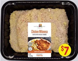 Custom Made Meals Chicken Milanesa Cutlets Coated with Breadcrumbs