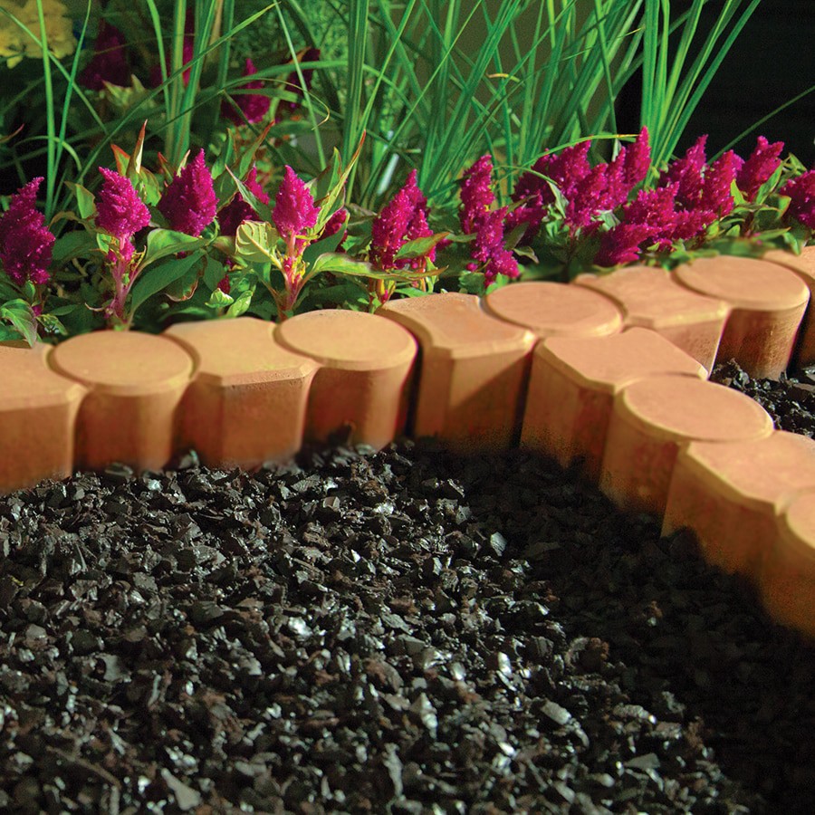 slide 2 of 5, 12-in L x 3-in W x 3-in H Tan Concrete Straight edging stone, 1 ct