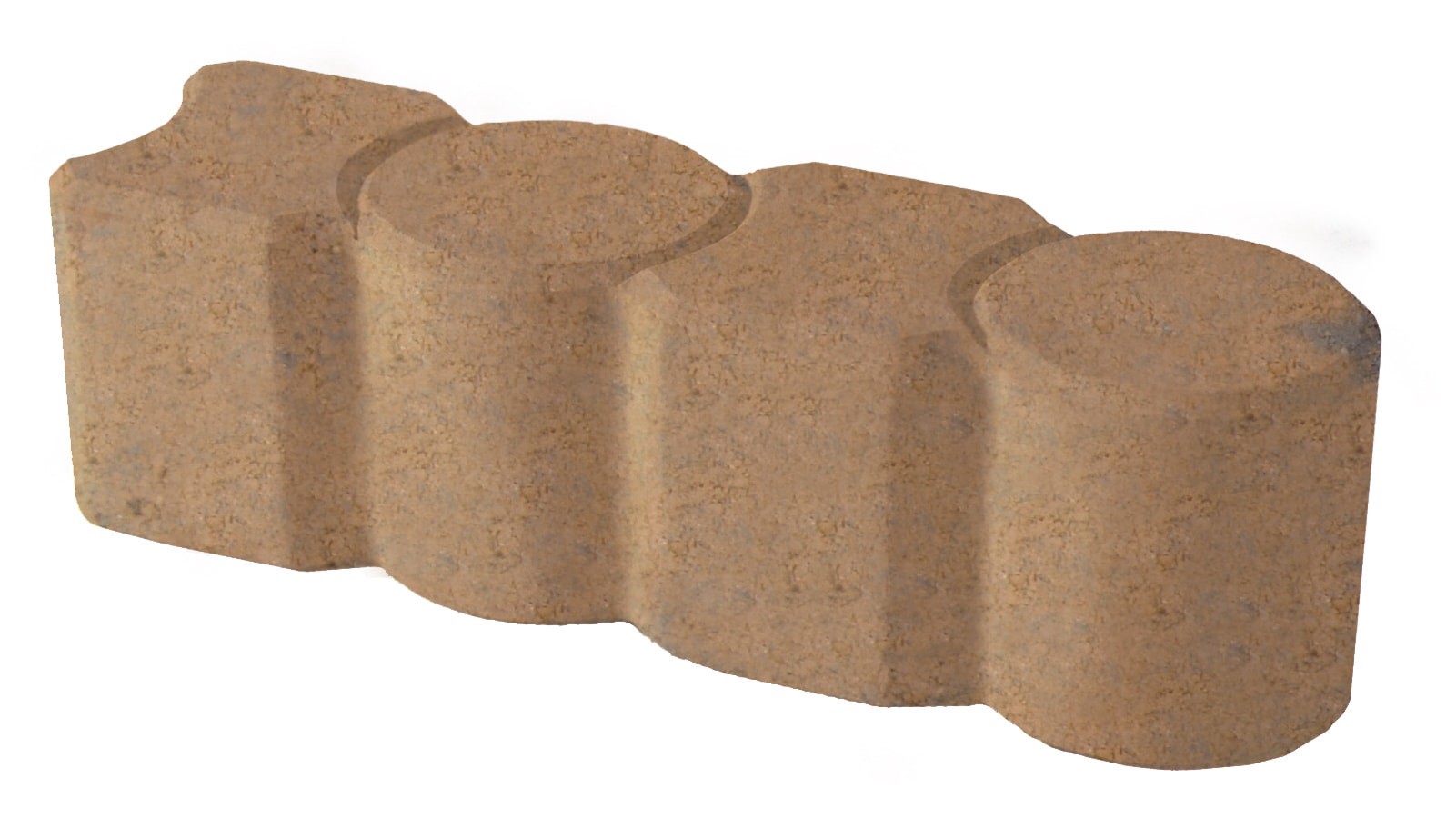 slide 1 of 5, 12-in L x 3-in W x 3-in H Tan Concrete Straight edging stone, 1 ct