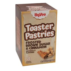 Hy-Vee Toaster Pastries, Frosted Brown Sugar & Cinnamon, 8ct