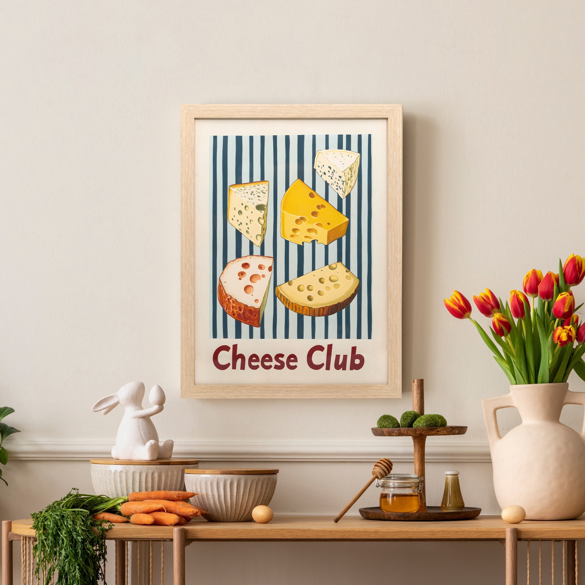 slide 6 of 6, 12" X 16" Cheese Club Framed Wall Decor By Ashland, 12 in x 16 in