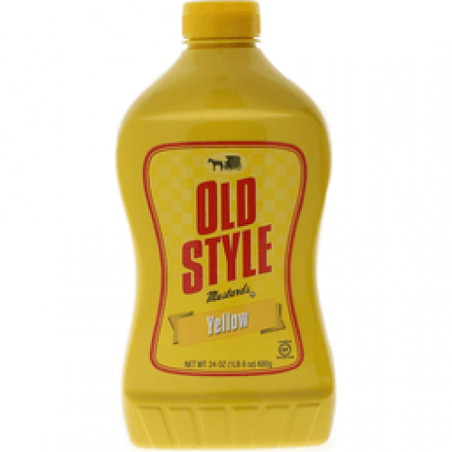 slide 1 of 1, Old Style Yellow Mustard, 24 oz