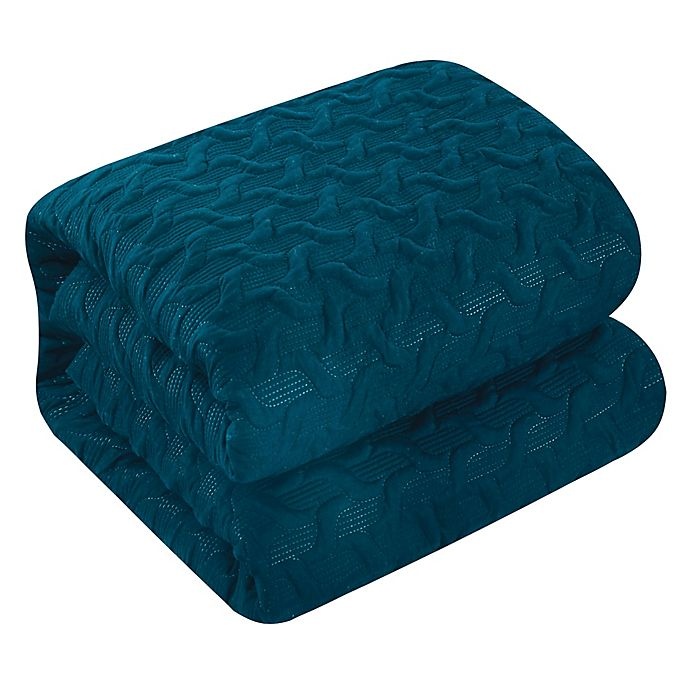 slide 4 of 5, Chic Home Jazmaine Queen Comforter Set - Teal, 7 ct