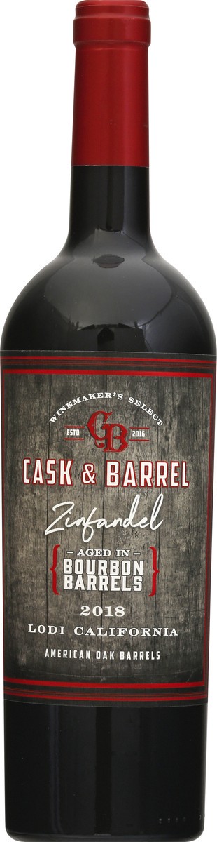 slide 4 of 11, Cask & Barrel Bourbon Zinfandel, 750 ml