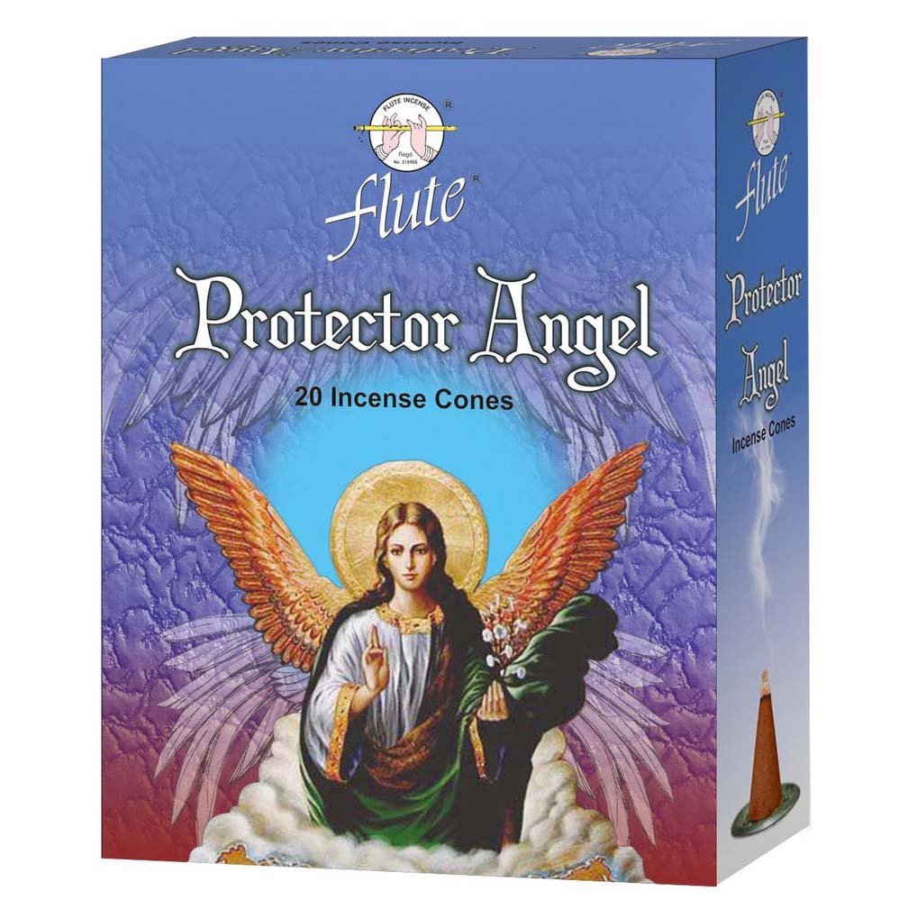 slide 1 of 1, Bela Protector Angel Religious Flute Incense Cones, 20 ct