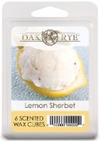 slide 1 of 1, Oak & Rye Lemon Sherbet Wax Cubes - 6 Pack, 1 ct