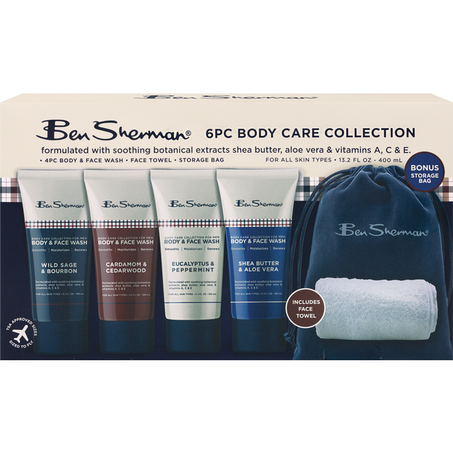 slide 1 of 1, Ben Sherman 6 Pc Care Body Care Collection, 1 ct