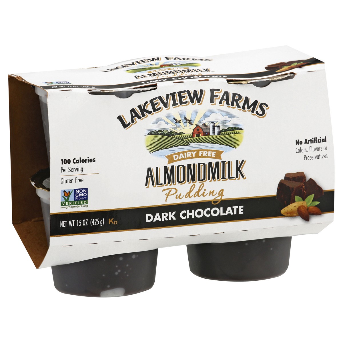 slide 2 of 12, Lakeview Farms Dairy Free Dark Chocolate Almondmilk Pudding 15 oz, 15 oz
