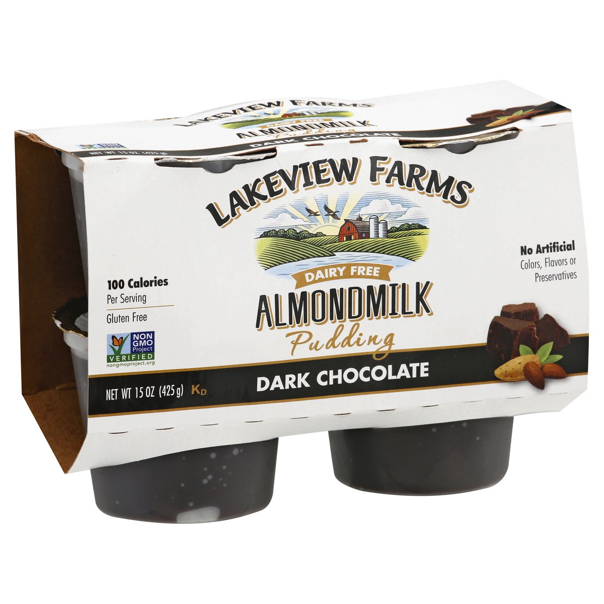 slide 6 of 12, Lakeview Farms Dairy Free Dark Chocolate Almondmilk Pudding 15 oz, 15 oz