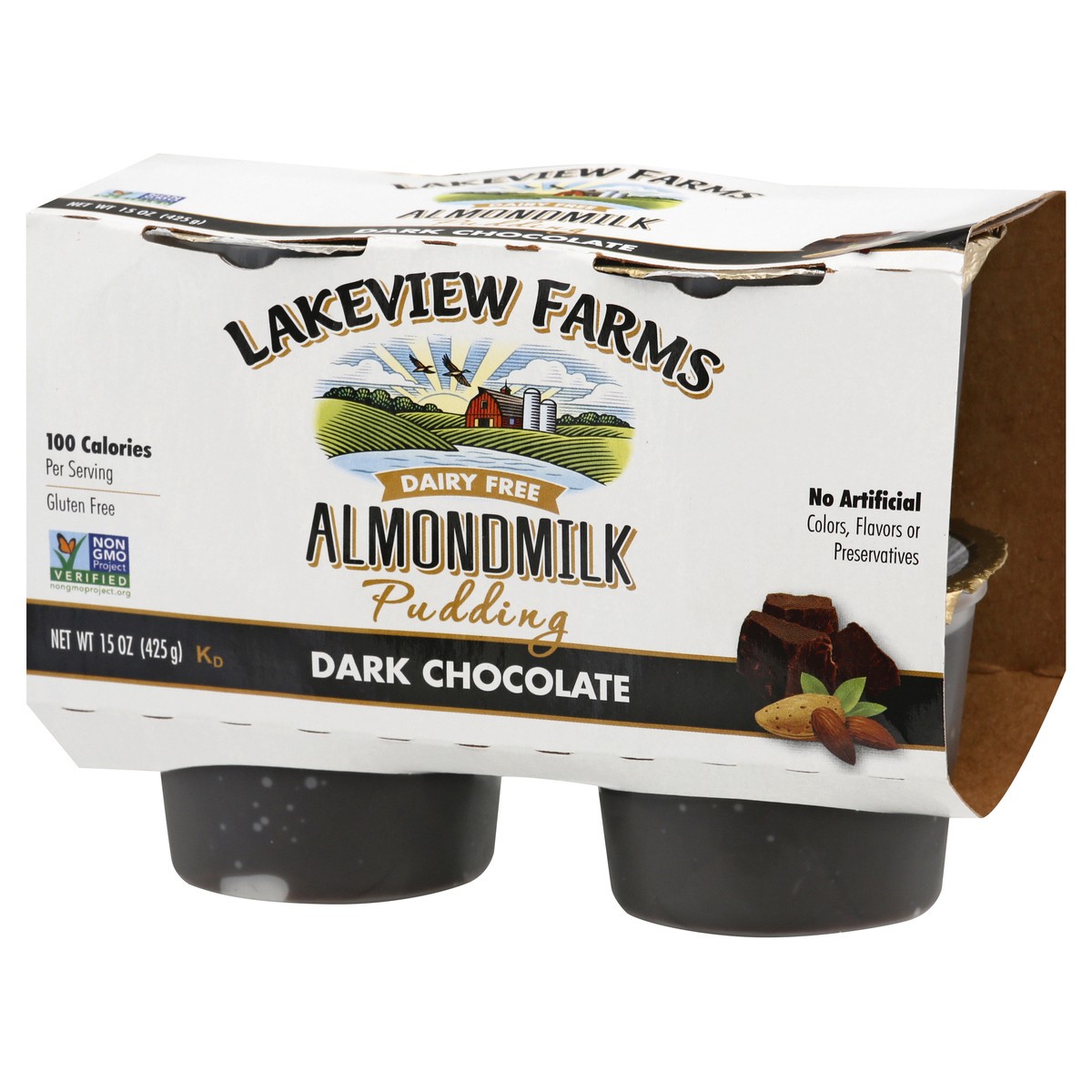 slide 7 of 12, Lakeview Farms Dairy Free Dark Chocolate Almondmilk Pudding 15 oz, 15 oz