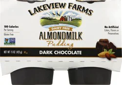 Lakeview Farms Dairy Free Dark Chocolate Almondmilk Pudding 15 oz