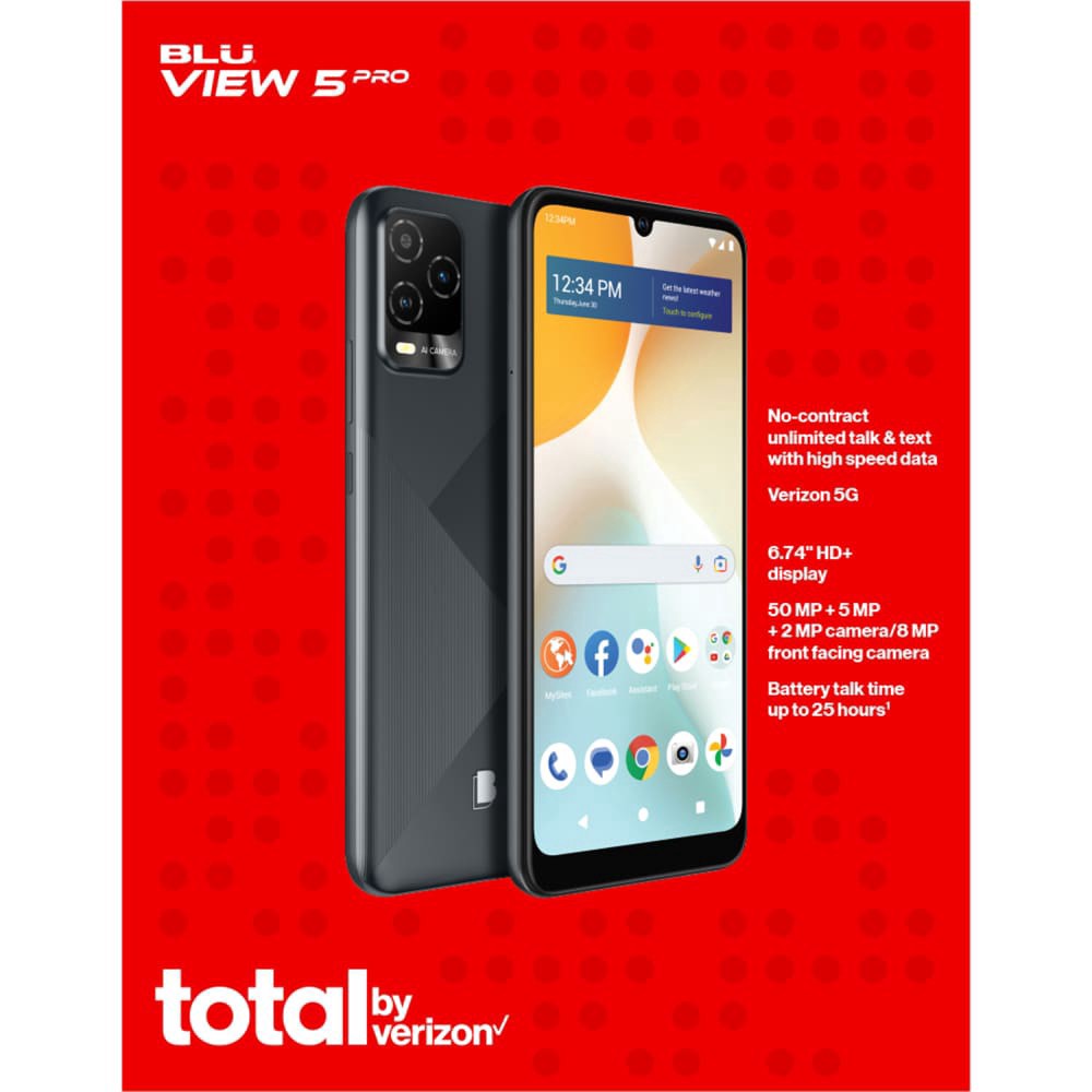 slide 1 of 3, Total by Verizon View 5 Pro Phone, 1 ct