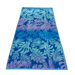 Sol Borne Jacq Blue Tropical Towel 36 in x 72 in