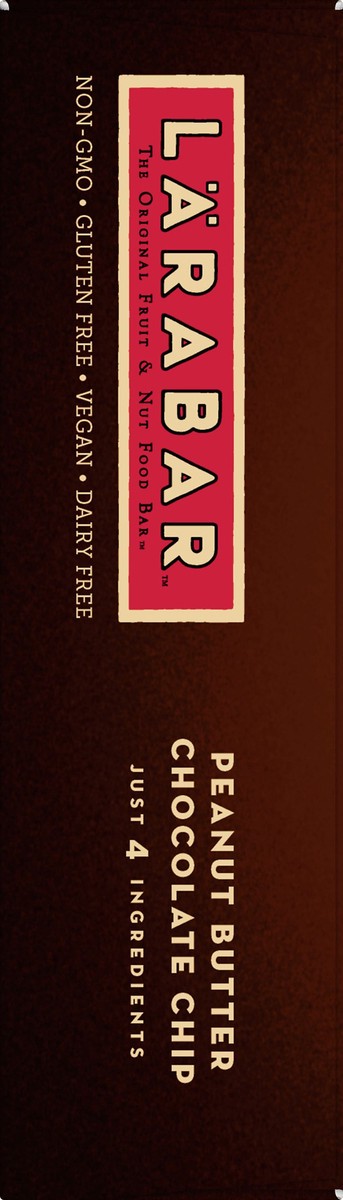 slide 7 of 10, LÄRABAR Peanut Butter Chocolate Chip Mini Bars, Gluten Free Vegan, 10 ct, 10 ct