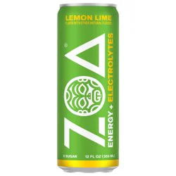 ZOA Zero Sugar Lemon Lime Energy Drink 12 fl oz