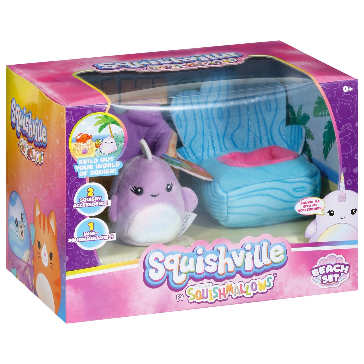 slide 9 of 13, Squishmallows Squishville Beach Set Toys 1 ea, 1 ct